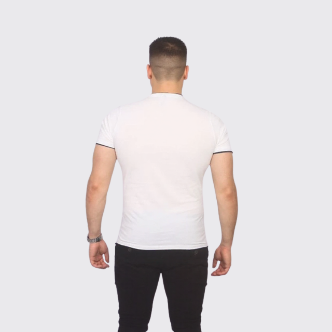 T-shirt Beker's homme Unis - Blanc