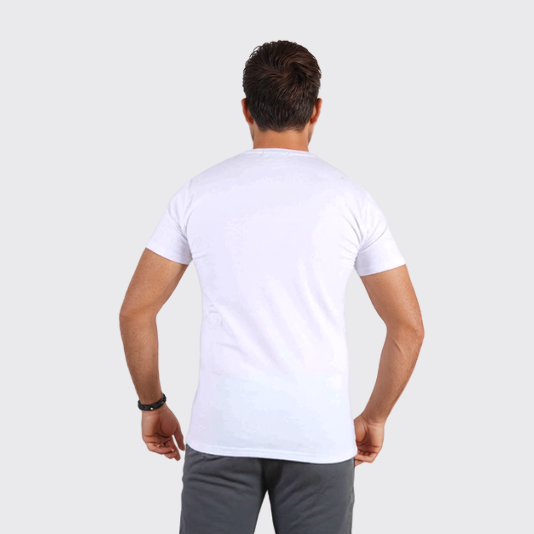 Flex style - T-shirt a Motif Homme - Blanc