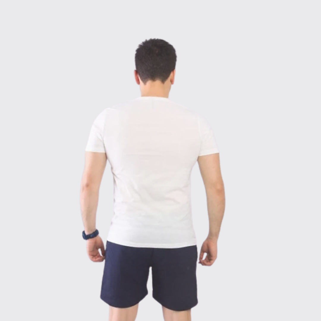 T-shirt Beker's homme a Motif - Blanc