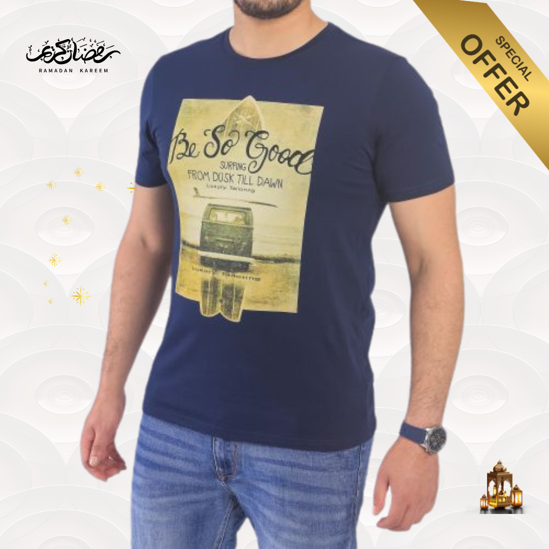 T-shirt à motif Baker's - Bleu marine