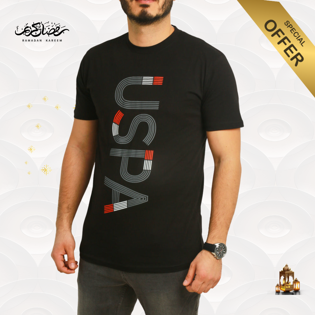 US Polo T-Shirt Homme - Noir