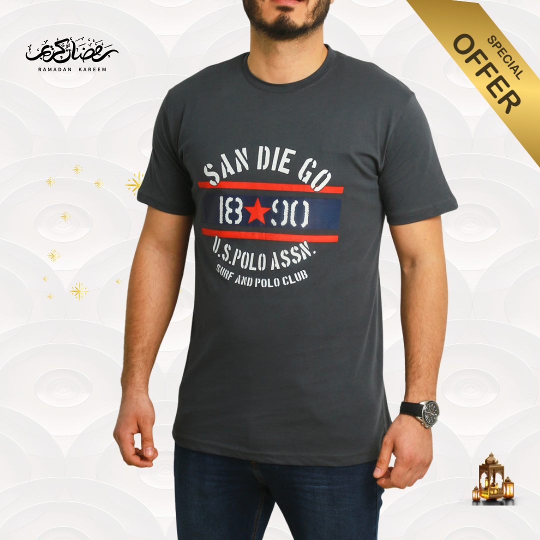 US Polo T-Shirt homme - Gris