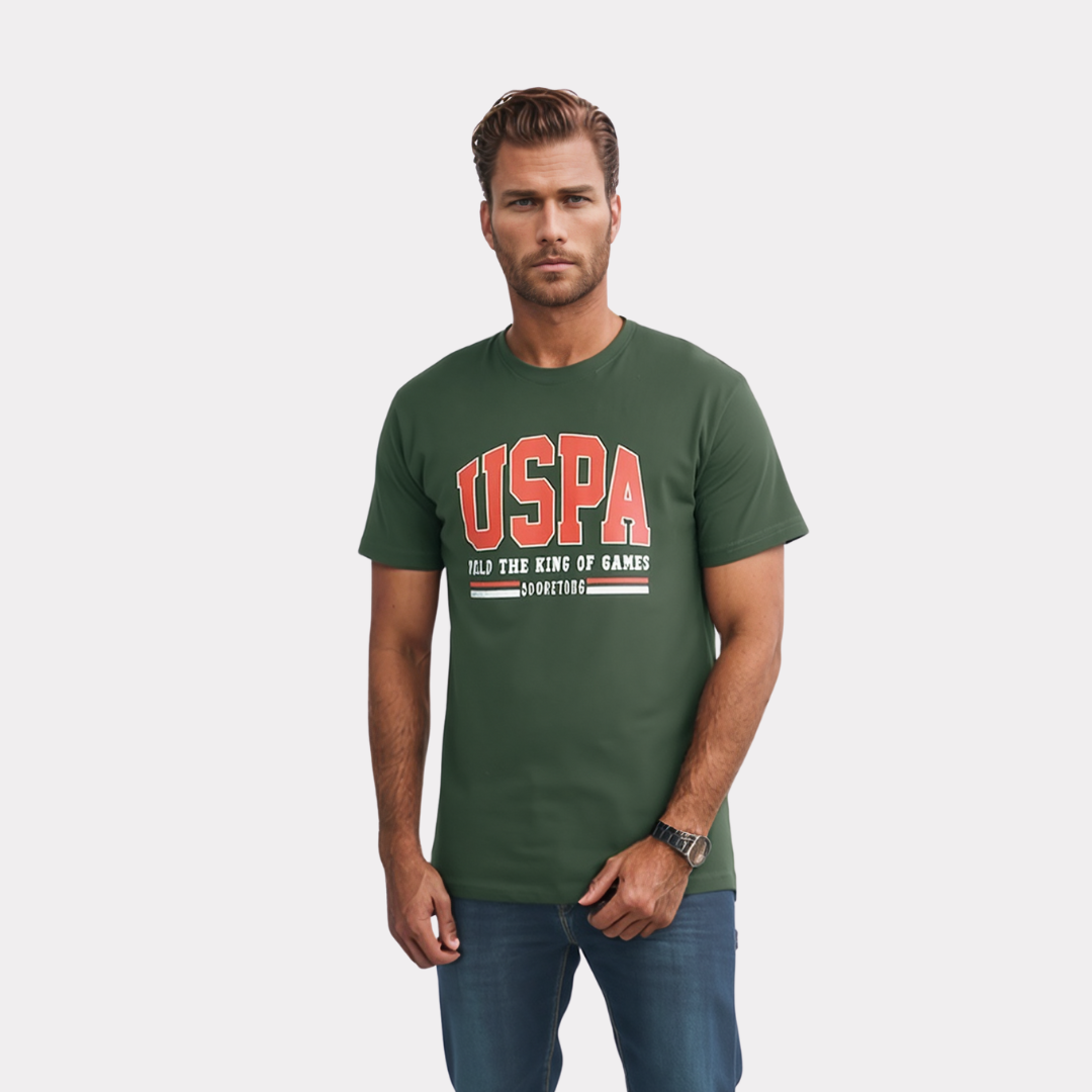 US Polo T-Shirt Homme - Vert