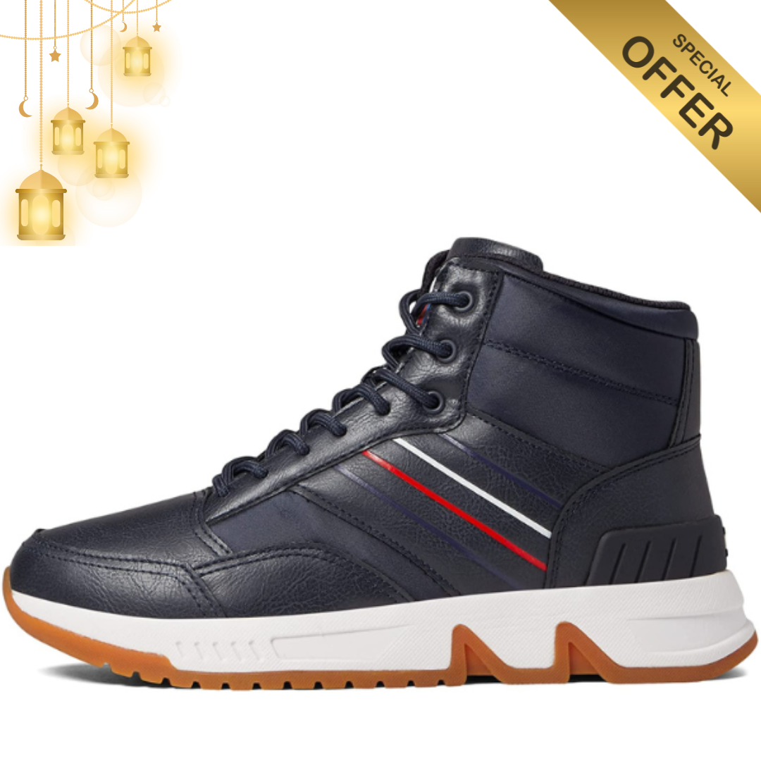Sneakers Montantes - Tommy Hilfiger - BLEU MARINE