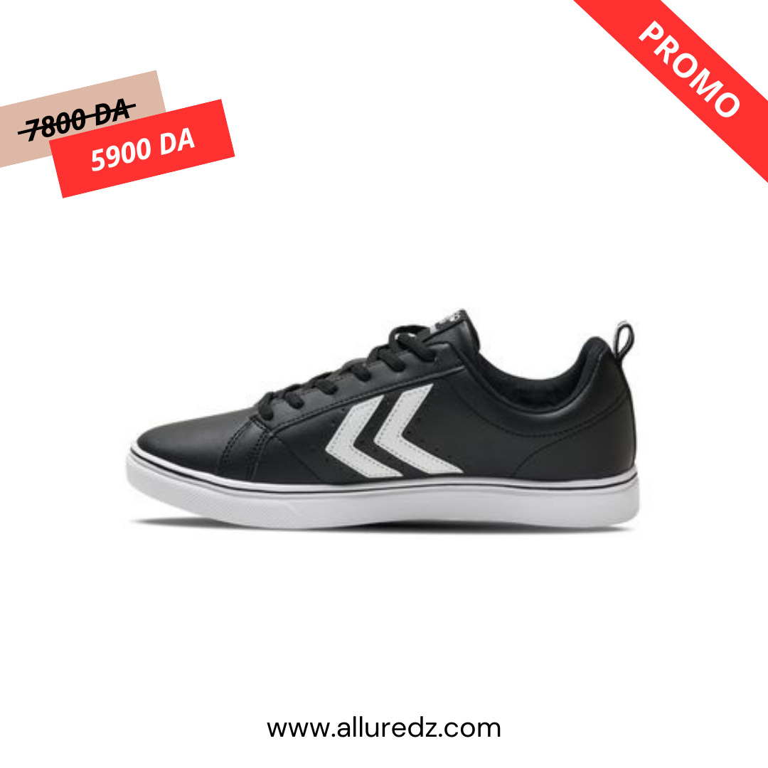Hummel Baskets 2 Bandes - Unisexe - Noir / PR39