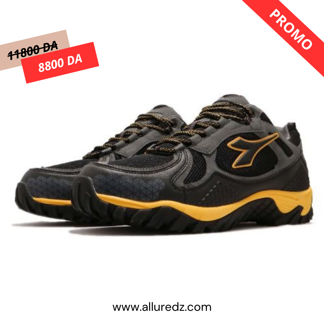 Diadora Runing - Randonnée - Noir / Jaune / PR46