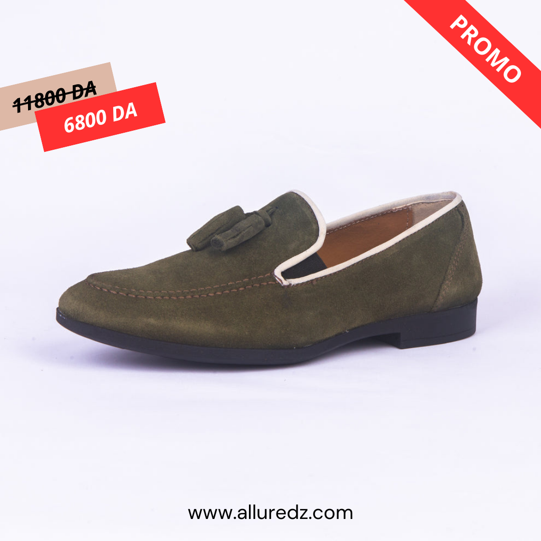 Mocassins En Daim - Vert