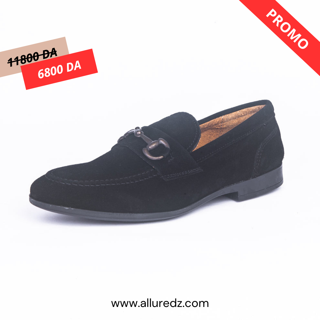 Mocassin En Daim - Noir
