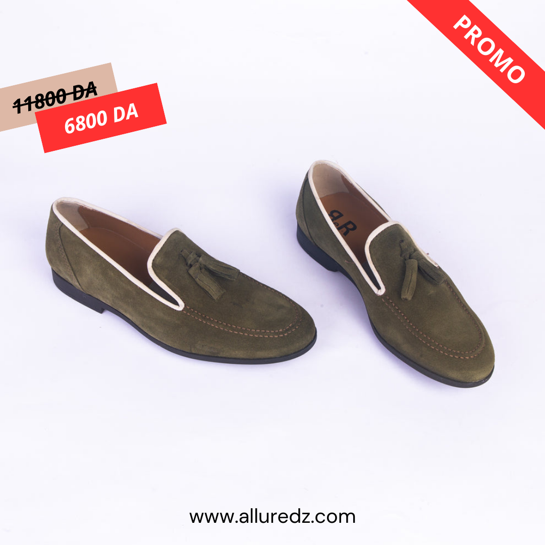 Mocassins En Daim - Vert
