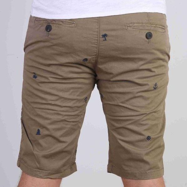 Short À Motif - Homme - Marron