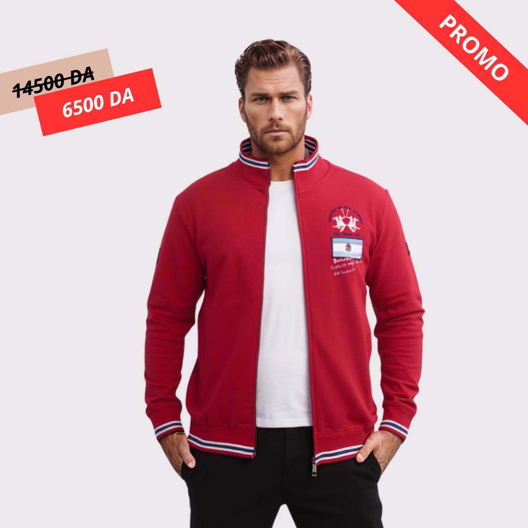 Sweat-shirt à Col Montant 100% Cotton - La Martina Collection