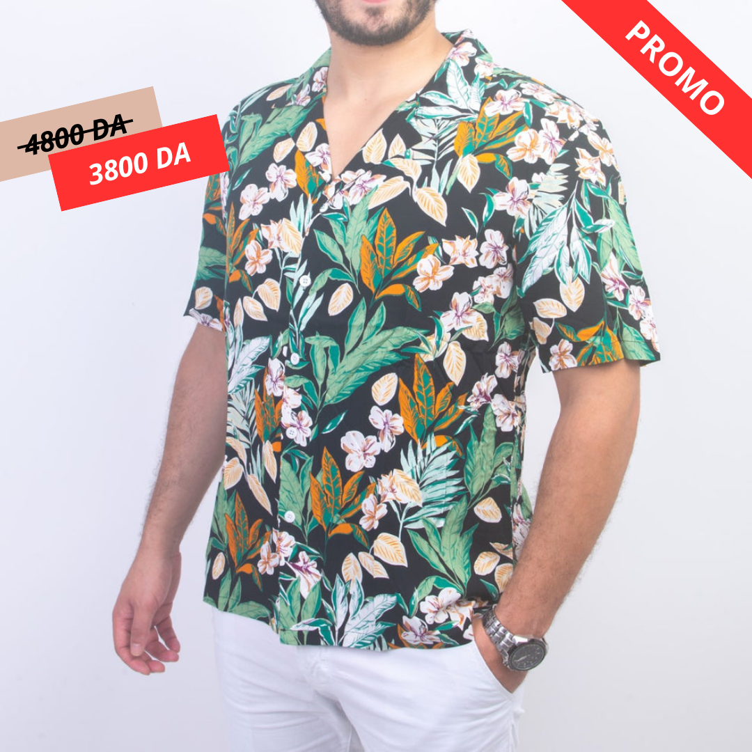 Chemises à Fleur - Black