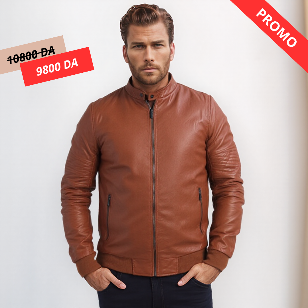 Enos Jeans Vestes Simili Cuir - Marron