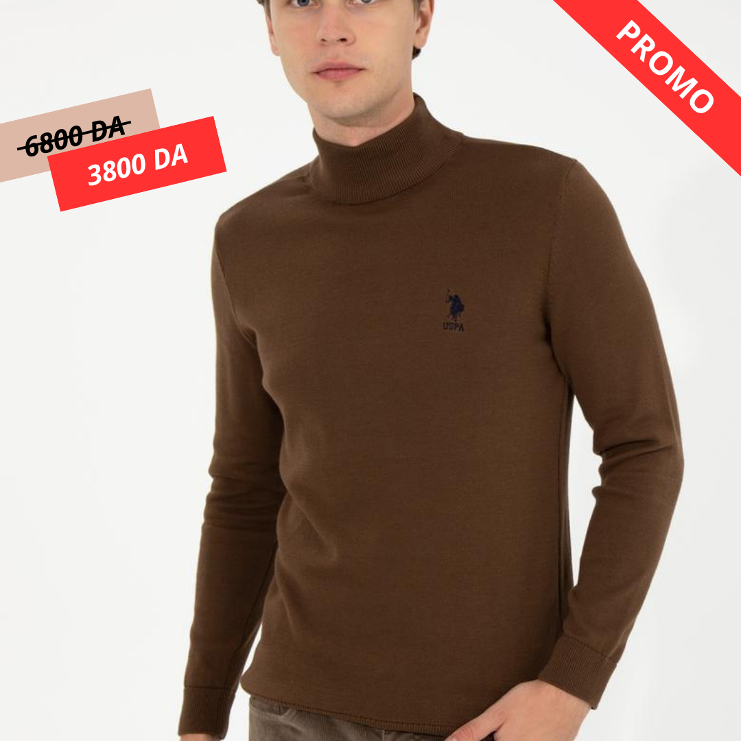 U.S. POLO ASSN Pull Col Roulé