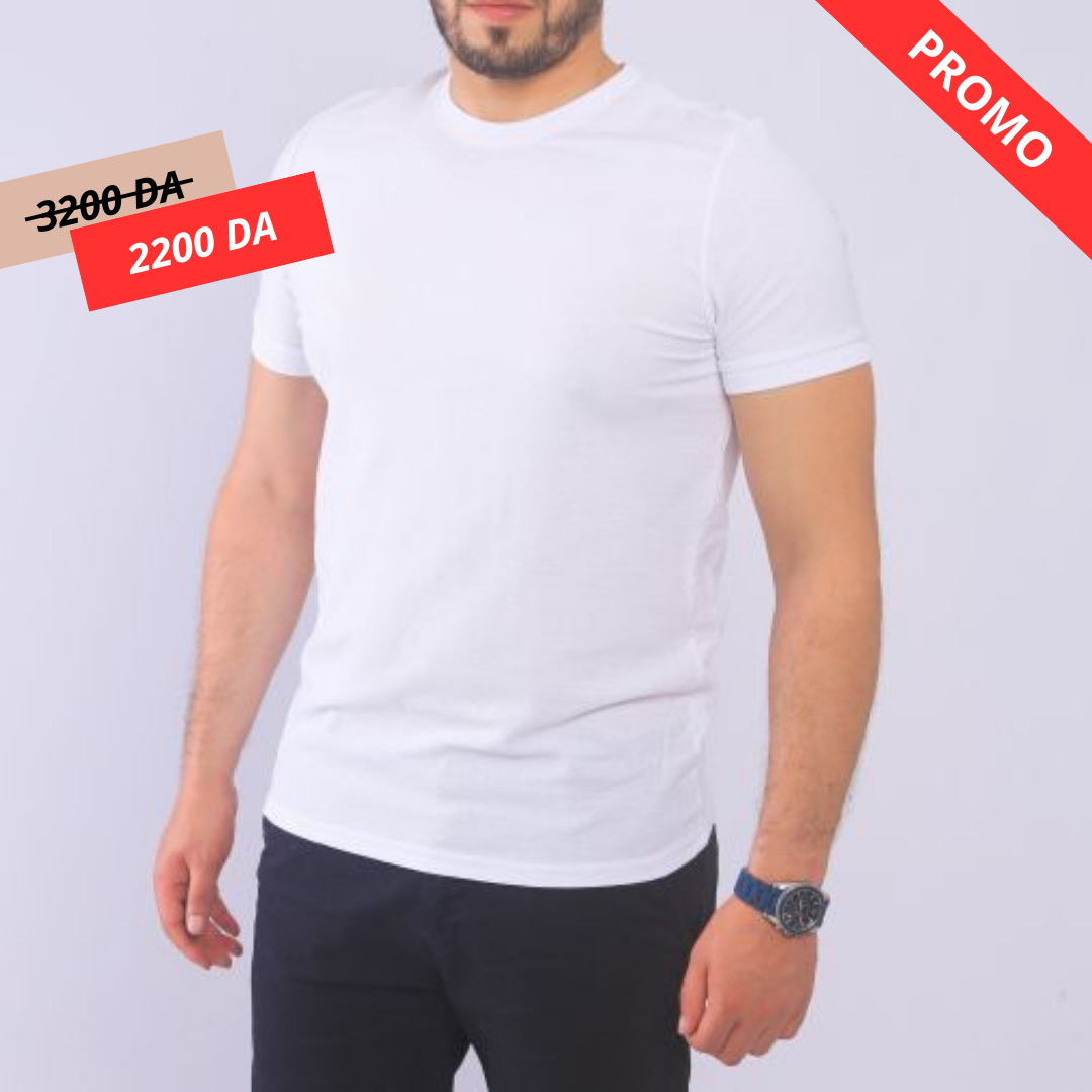 BAKER'S T-Shirt Unis - Homme - Blanc