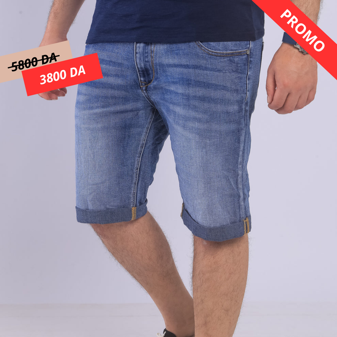Short en jeans
