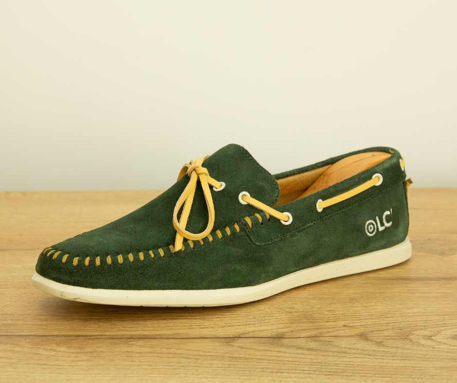 Mocassins En Daim - Vert