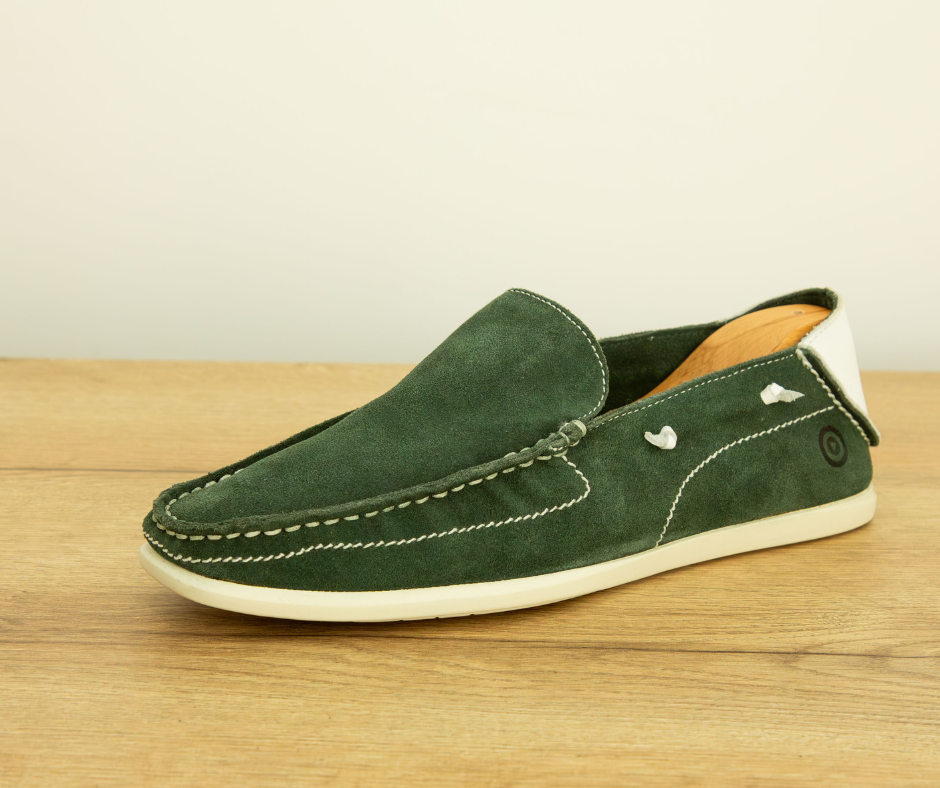 Mocassins en daim - Vert