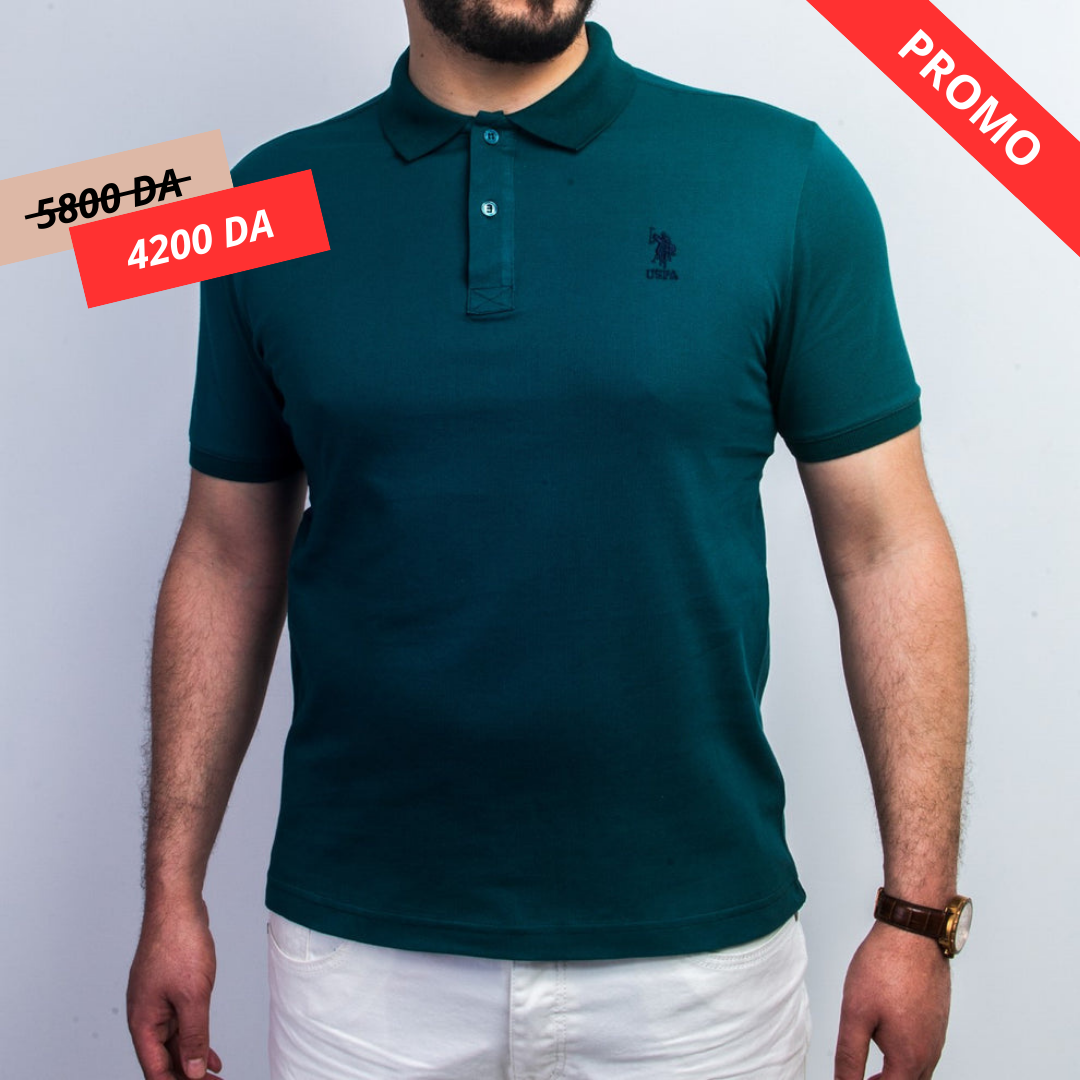 Polo à Motif - Vert
