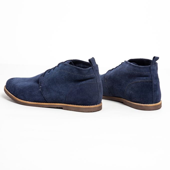 LIVERGY DEMI BOTTES EN CUIR - BLEU