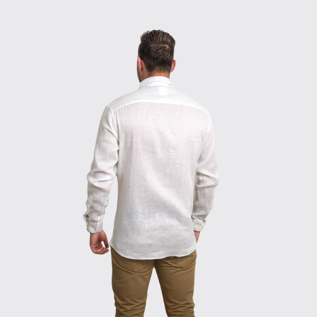 Chemise En Lin - Blanc