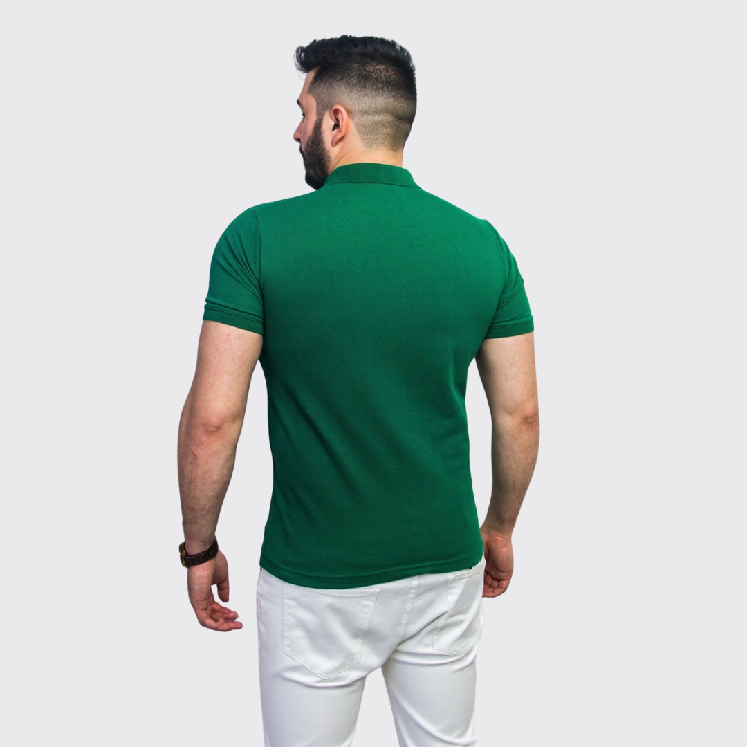 Polo à Motif - Vert