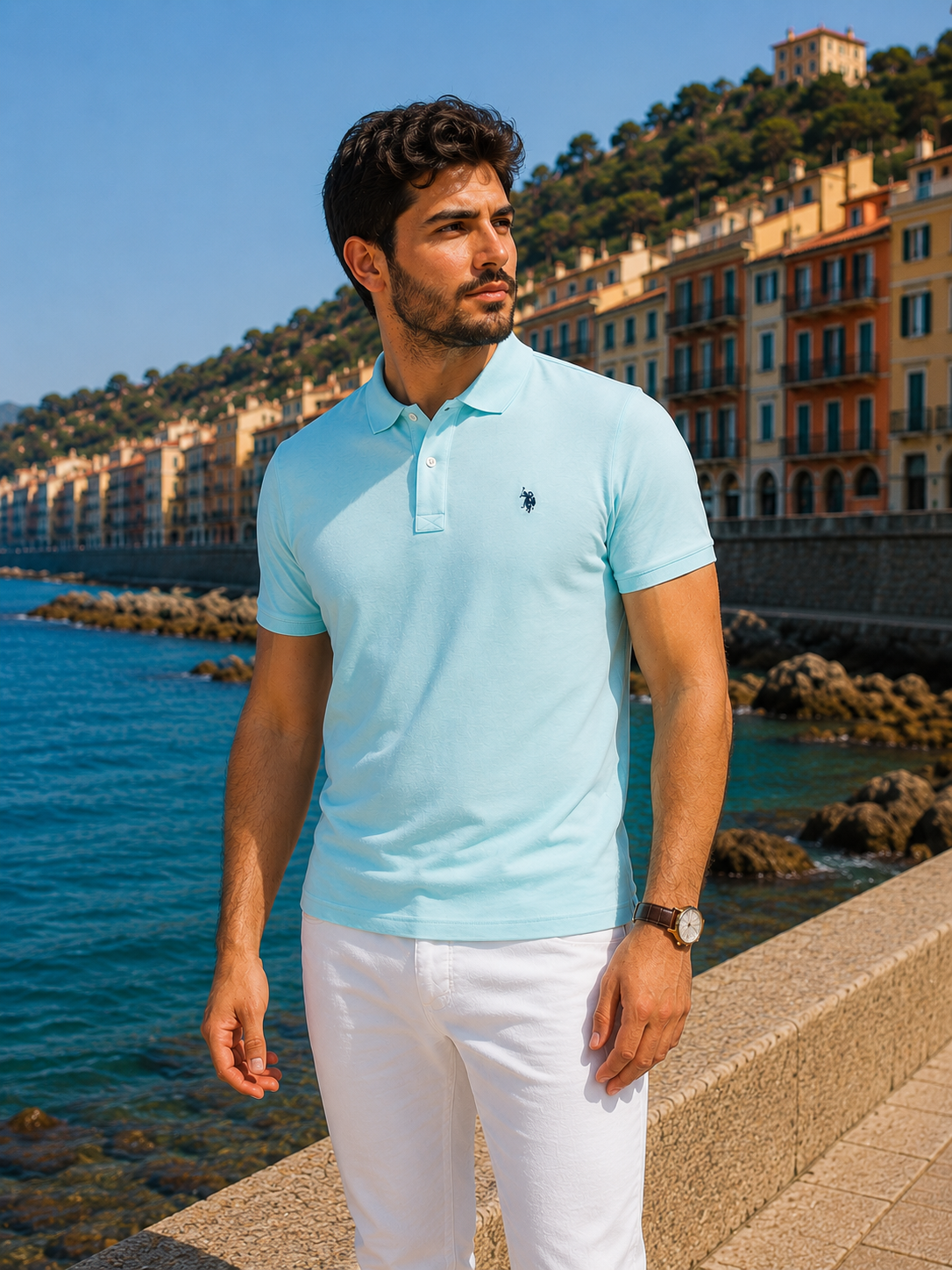 Polo Coupe Slim - U.S Polo Assn - Bleu Vert