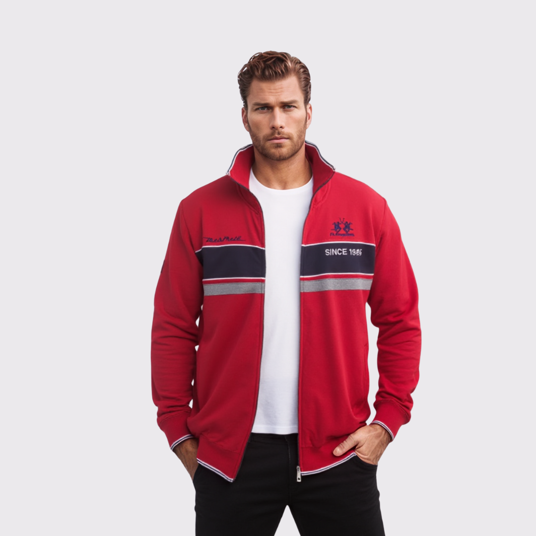 La Martina Sweat-Shirt À Col Montant - Edition Maserati - Rouge