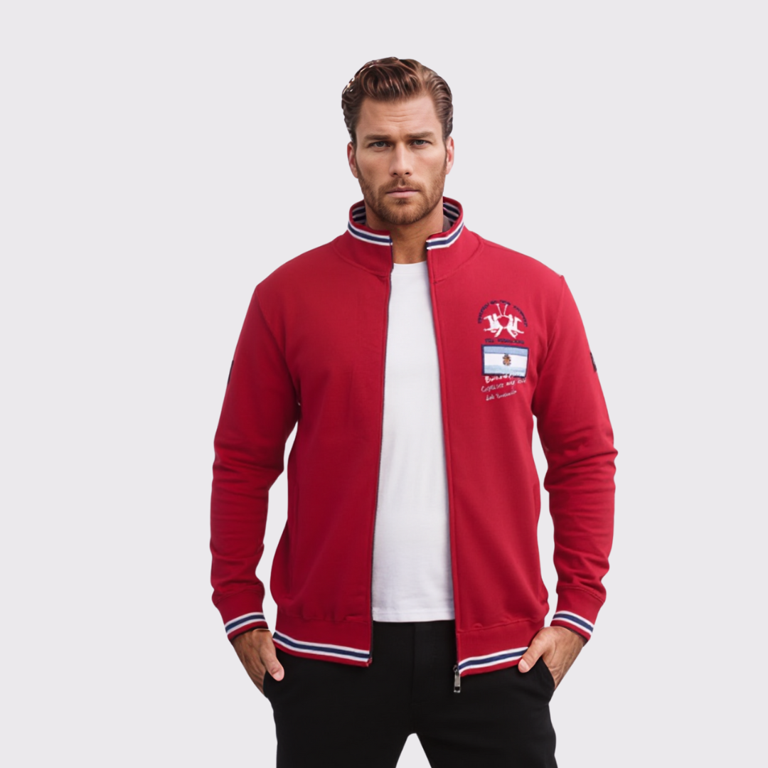 Sweat-shirt à Col Montant 100% Cotton - La Martina Collection