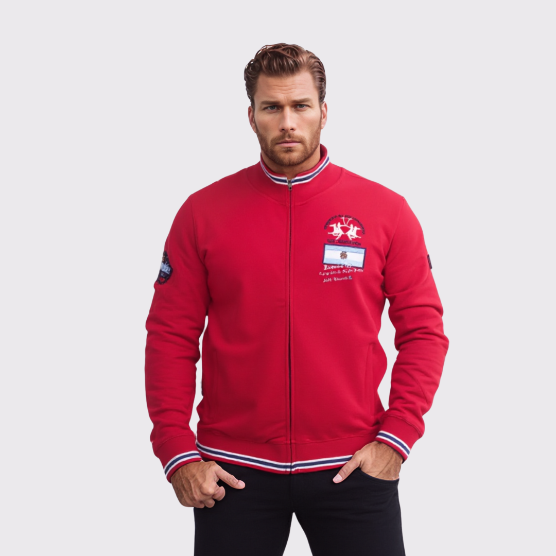 Sweat-shirt à Col Montant 100% Cotton - La Martina Collection
