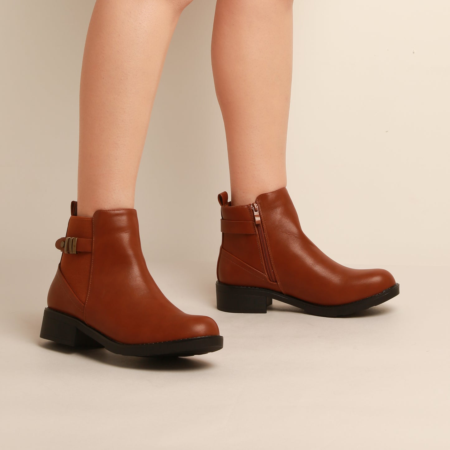 Bottine à talon - Marron