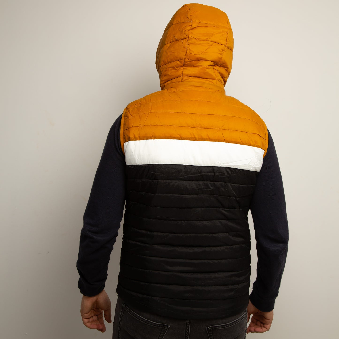 Doudoune sans manche - Noir / Jaune