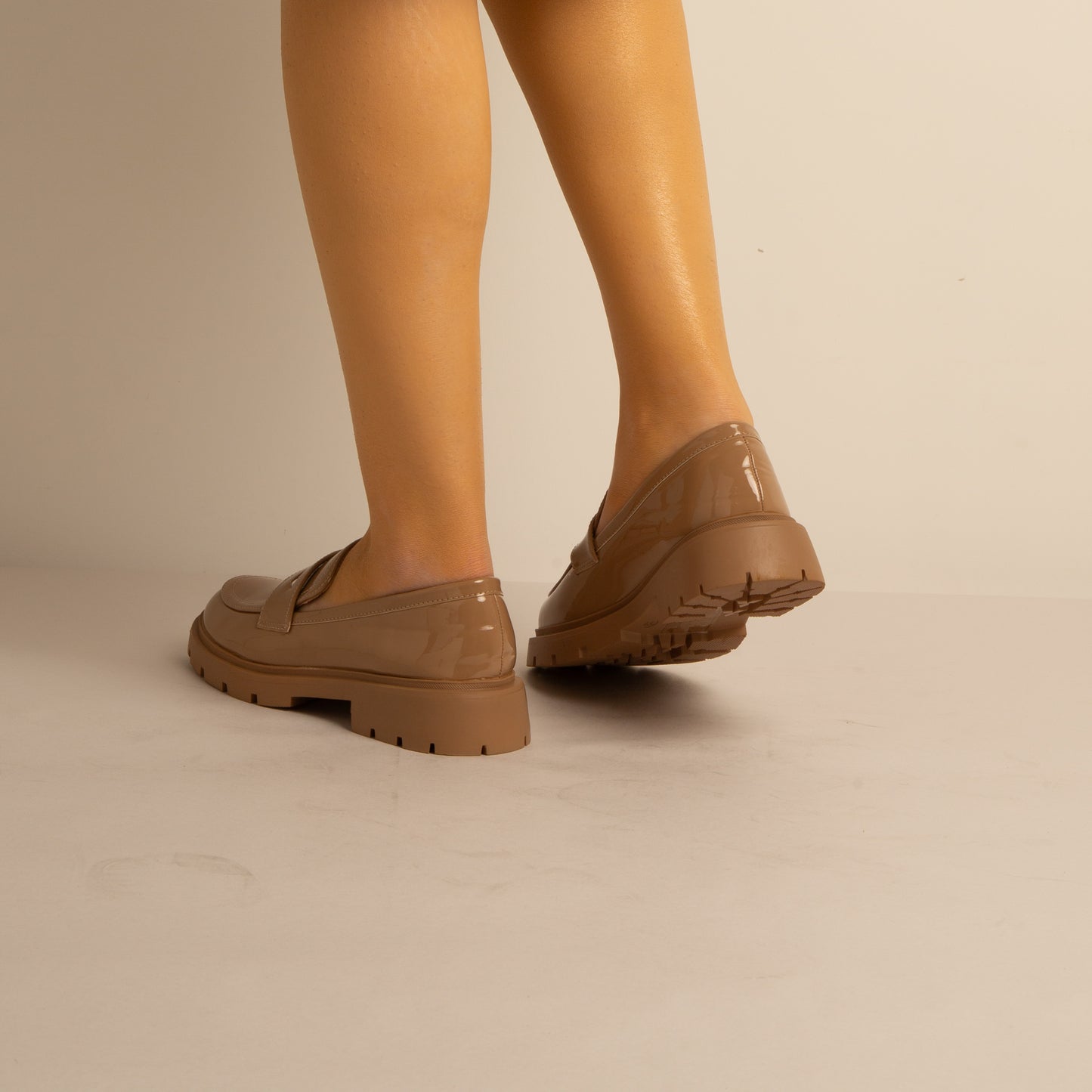 Mocassin Simili Cuir - Khaki