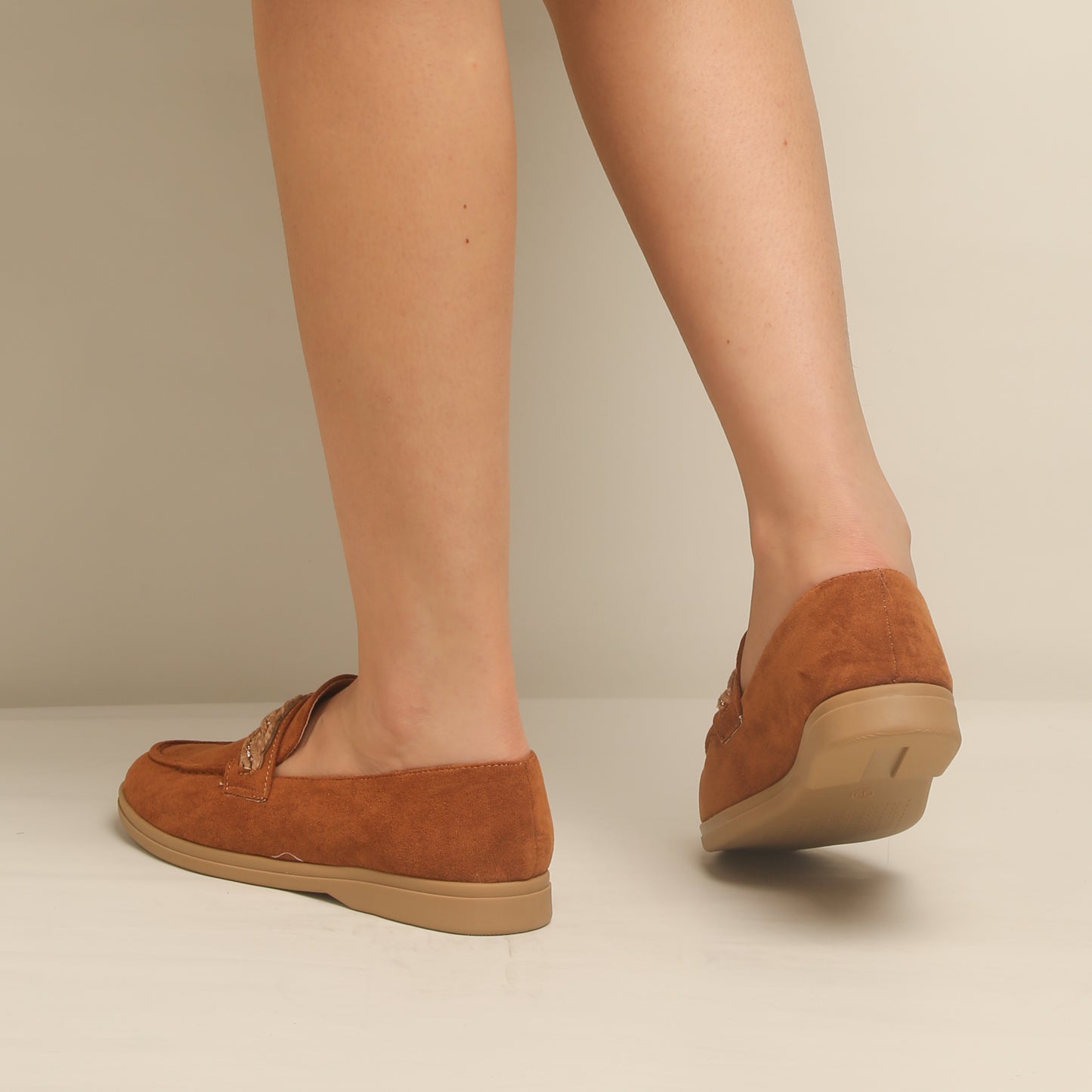 Mocassin En Daim - Camel