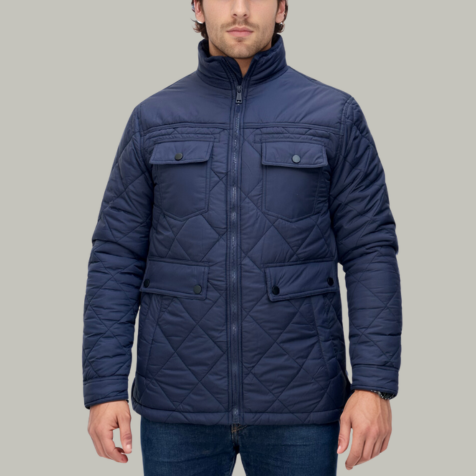 Blouson matelassé - Bleu