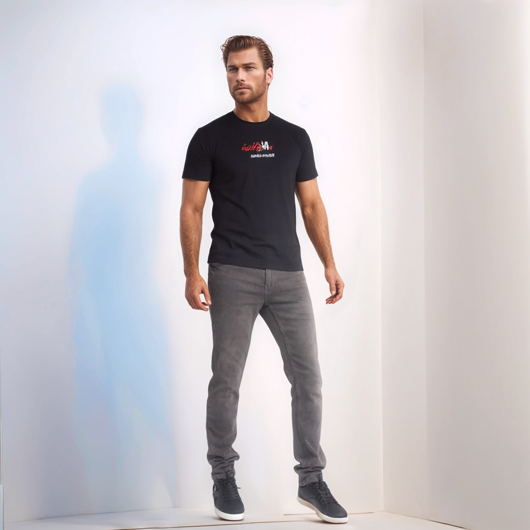 Livergy Jeans Slim Fit - Gris Souris