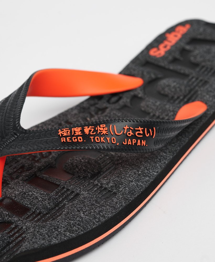 Superdry Tongs Homme - Noir & Rouge / PR13