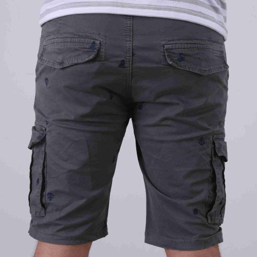 Short Cargo a motif - Gris