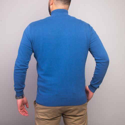 Preend Pull Col Montant Zippé - Bleu Ciel