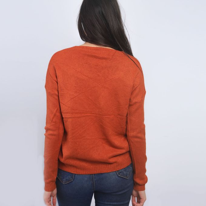 Monte Cervino Pull Col V Unis - Marron