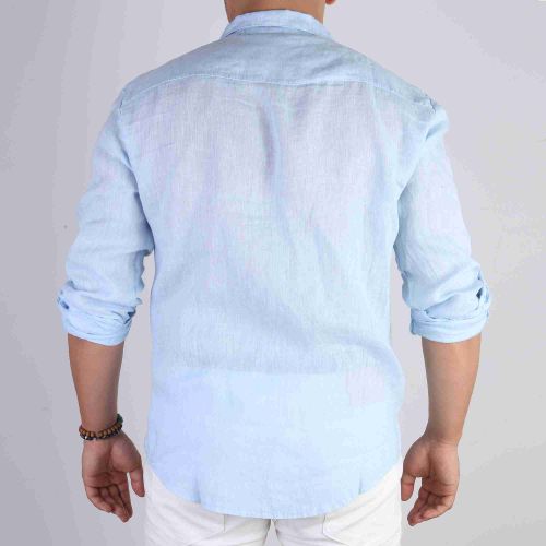 Focus Chemise En Lin - Bleu Ciel