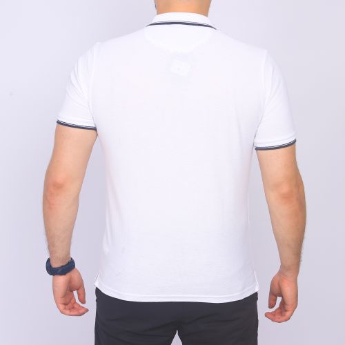 Polo en Cotton - Unis - Blanc