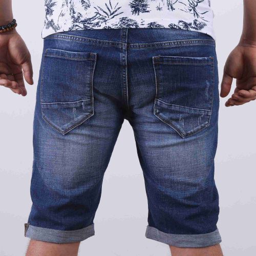 Short en jeans - Bleu