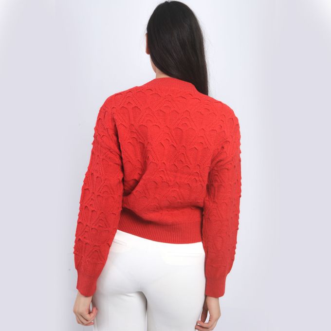 Morghy Art Style Pull En Laine - Rouge