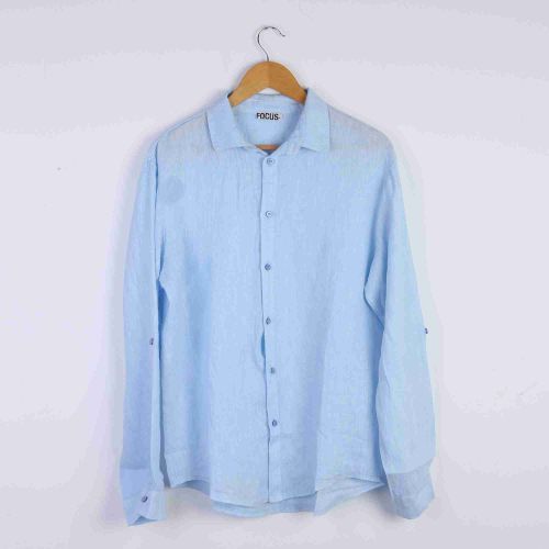 Focus Chemise En Lin - Bleu Ciel