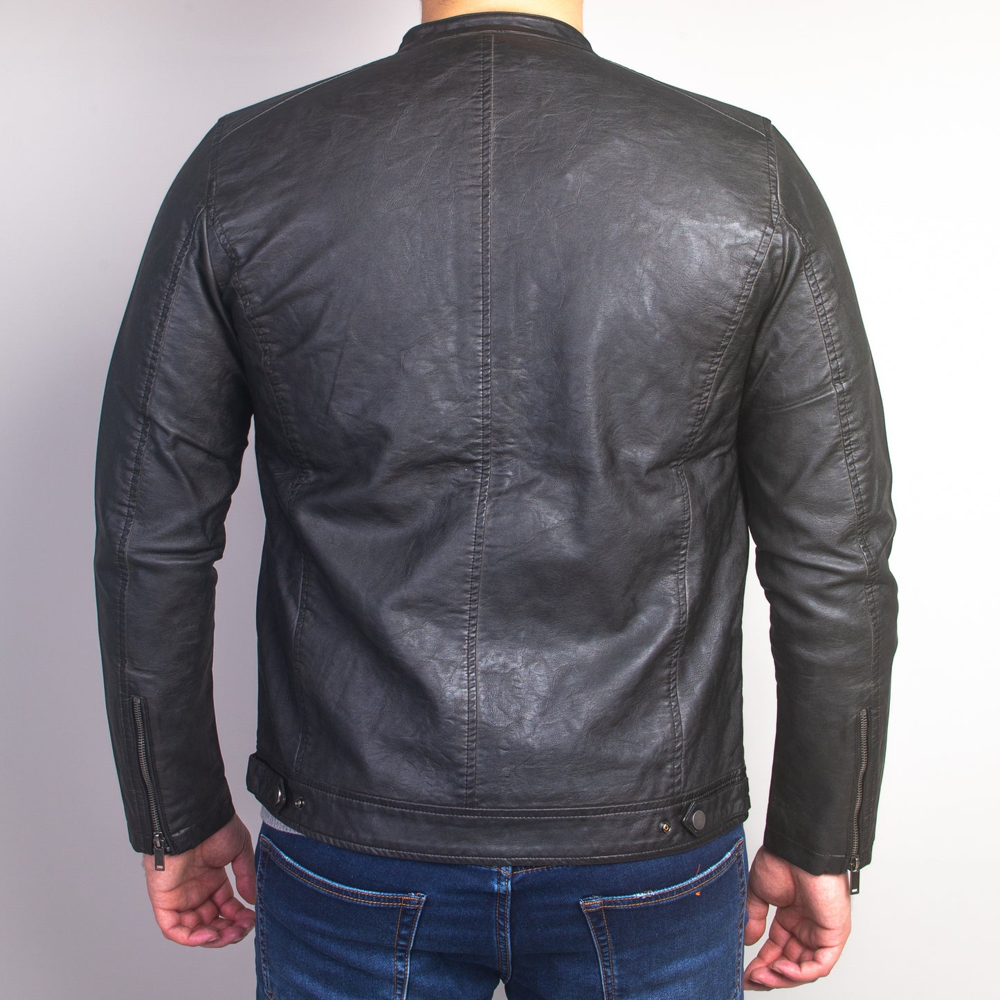 Enos Jeans Vestes Simili Cuir - Noir