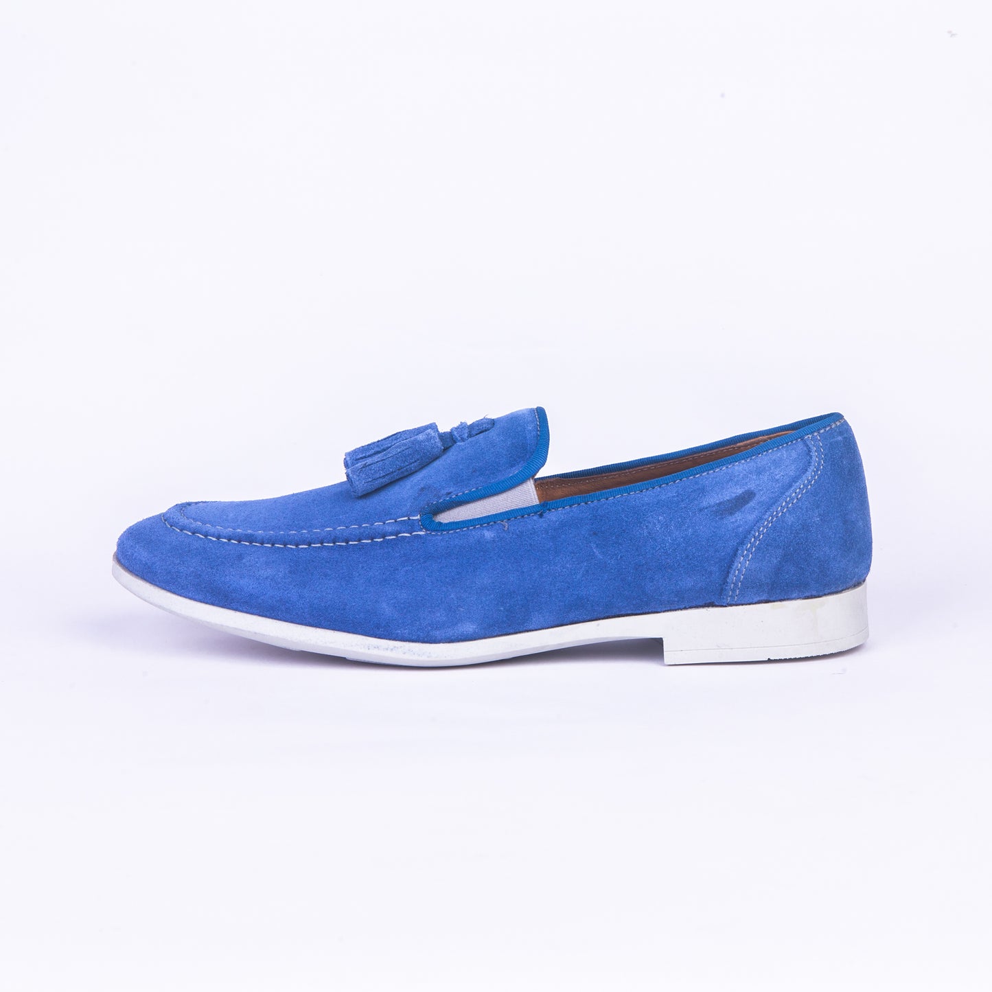 Mocassins En Daim - Bleu