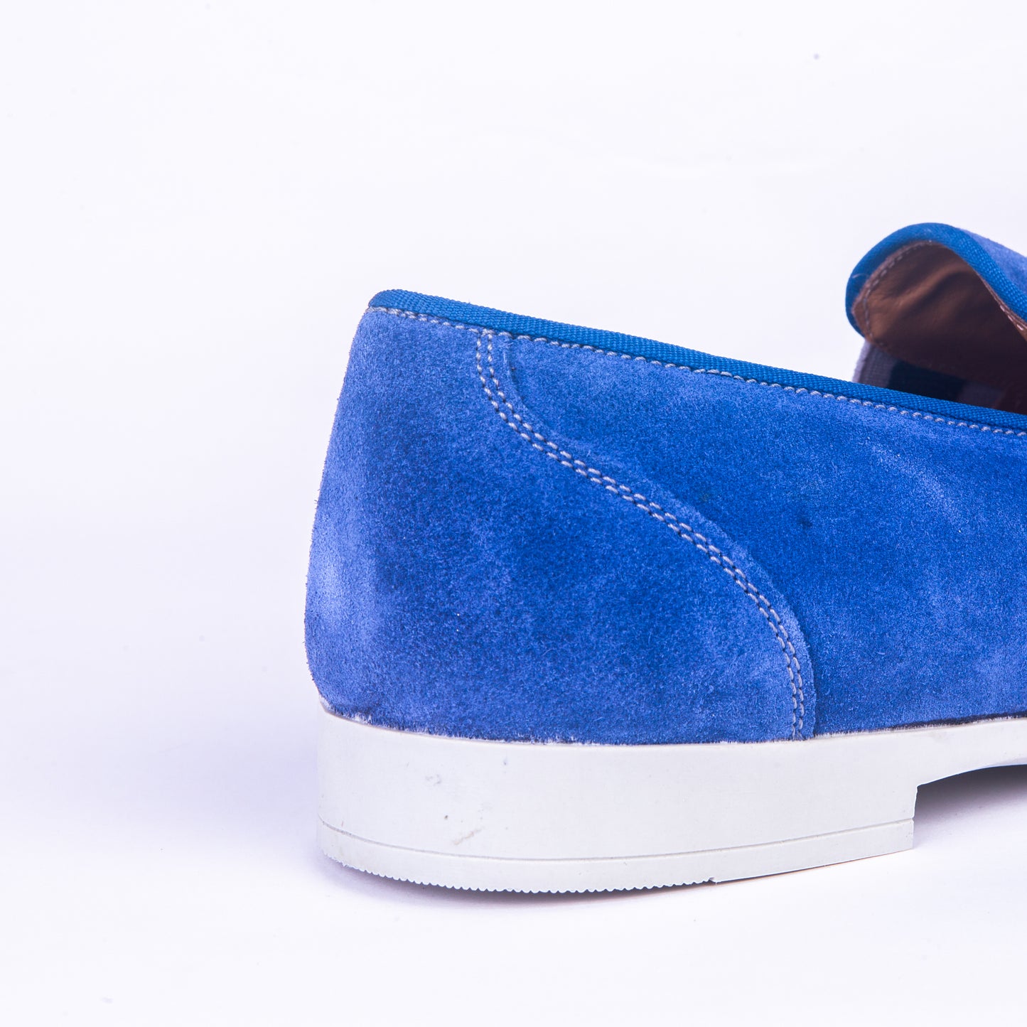 Mocassins En Daim - Bleu