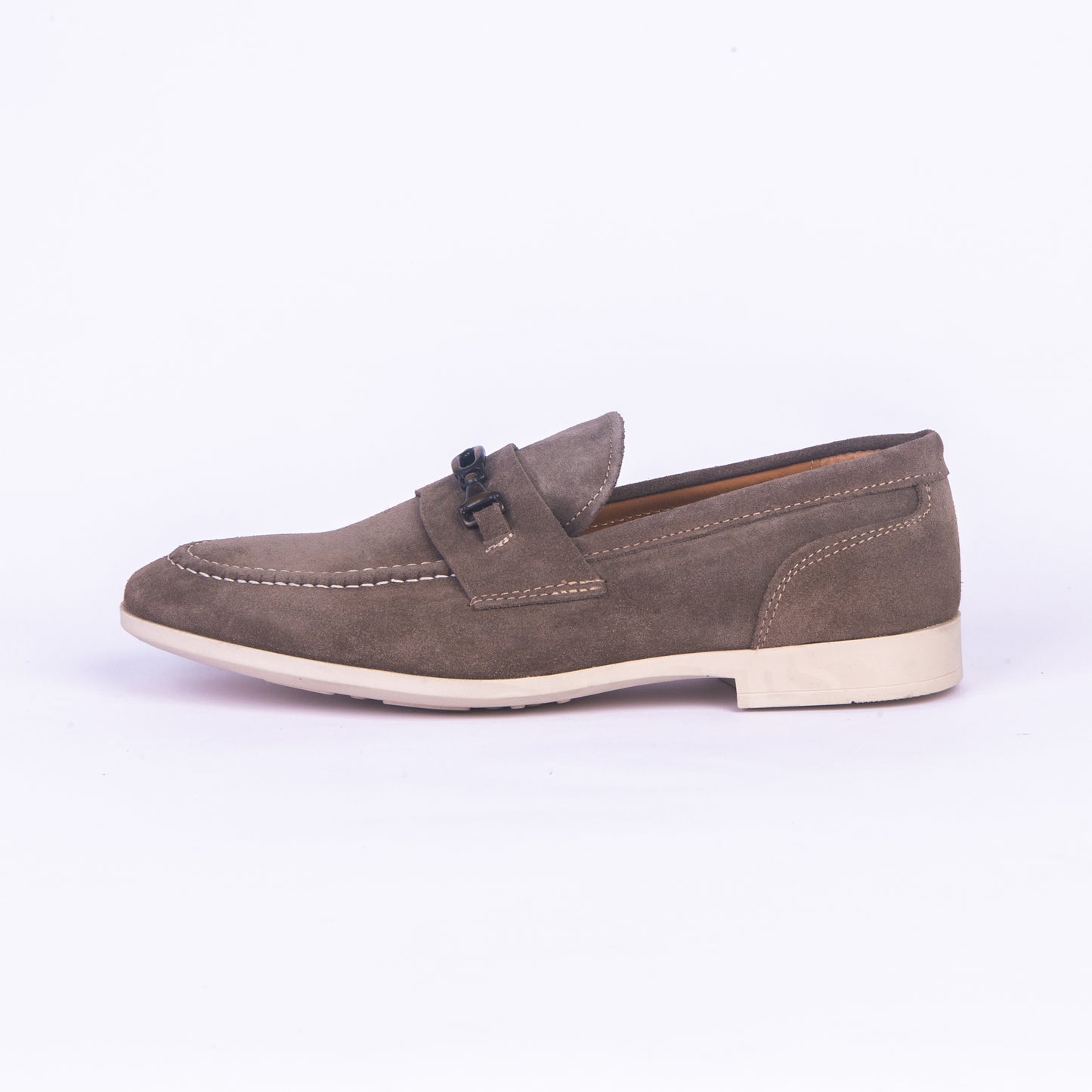 Mocassins En Daim - Taupe
