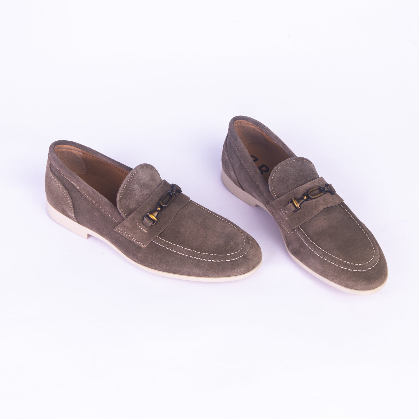 Mocassins En Daim - Taupe